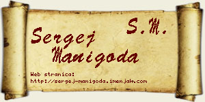 Sergej Manigoda vizit kartica